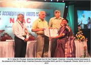 Dr. V. Usha Sri, Principal, receiving Certificate...